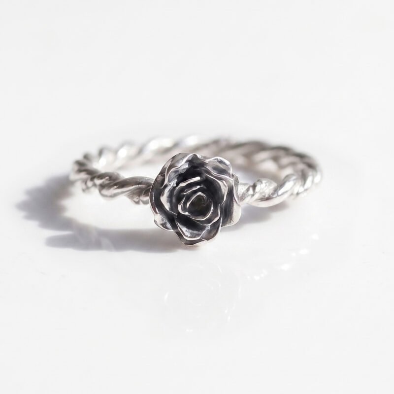 Rose Silver Ring