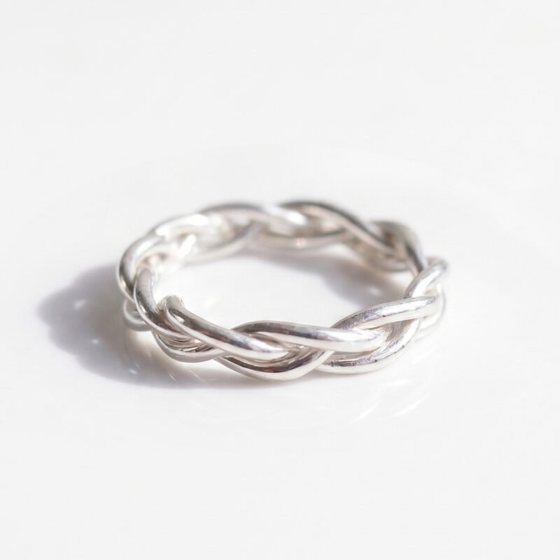 Braid Silver Ring