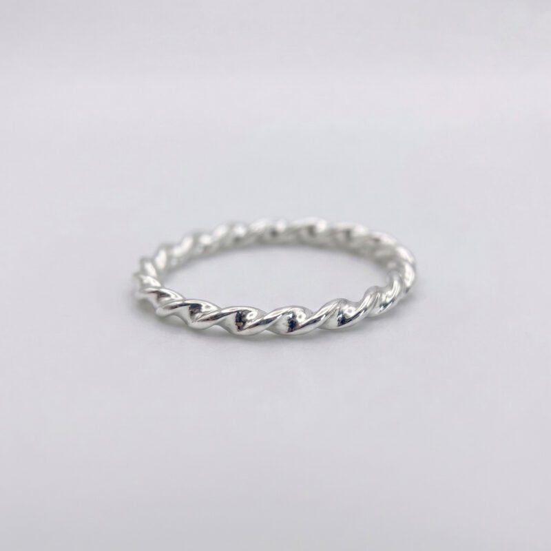 Silver Twisted Rope Ring
