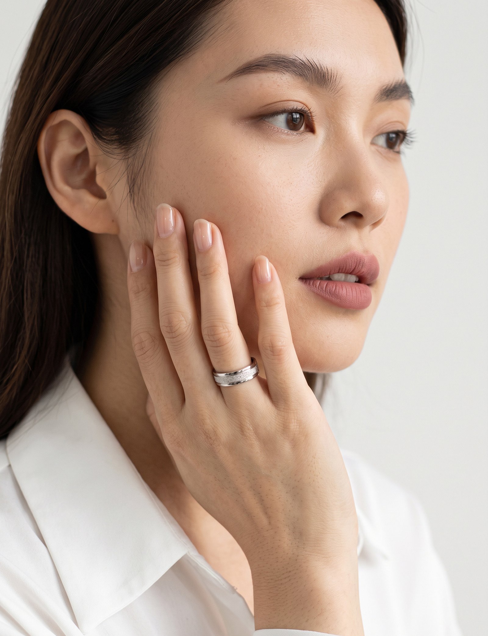 Triple Layer Silver Ring - Image 2