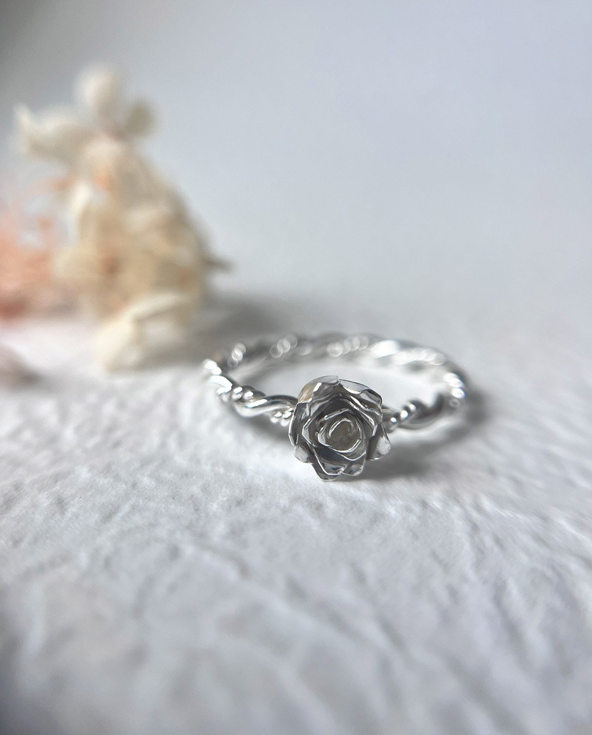 Rose Silver Ring - Image 2