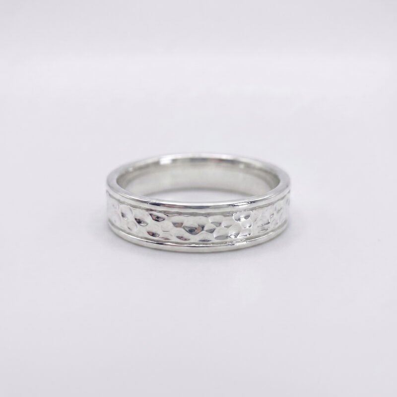 3 Layer Hammer Mark Ring