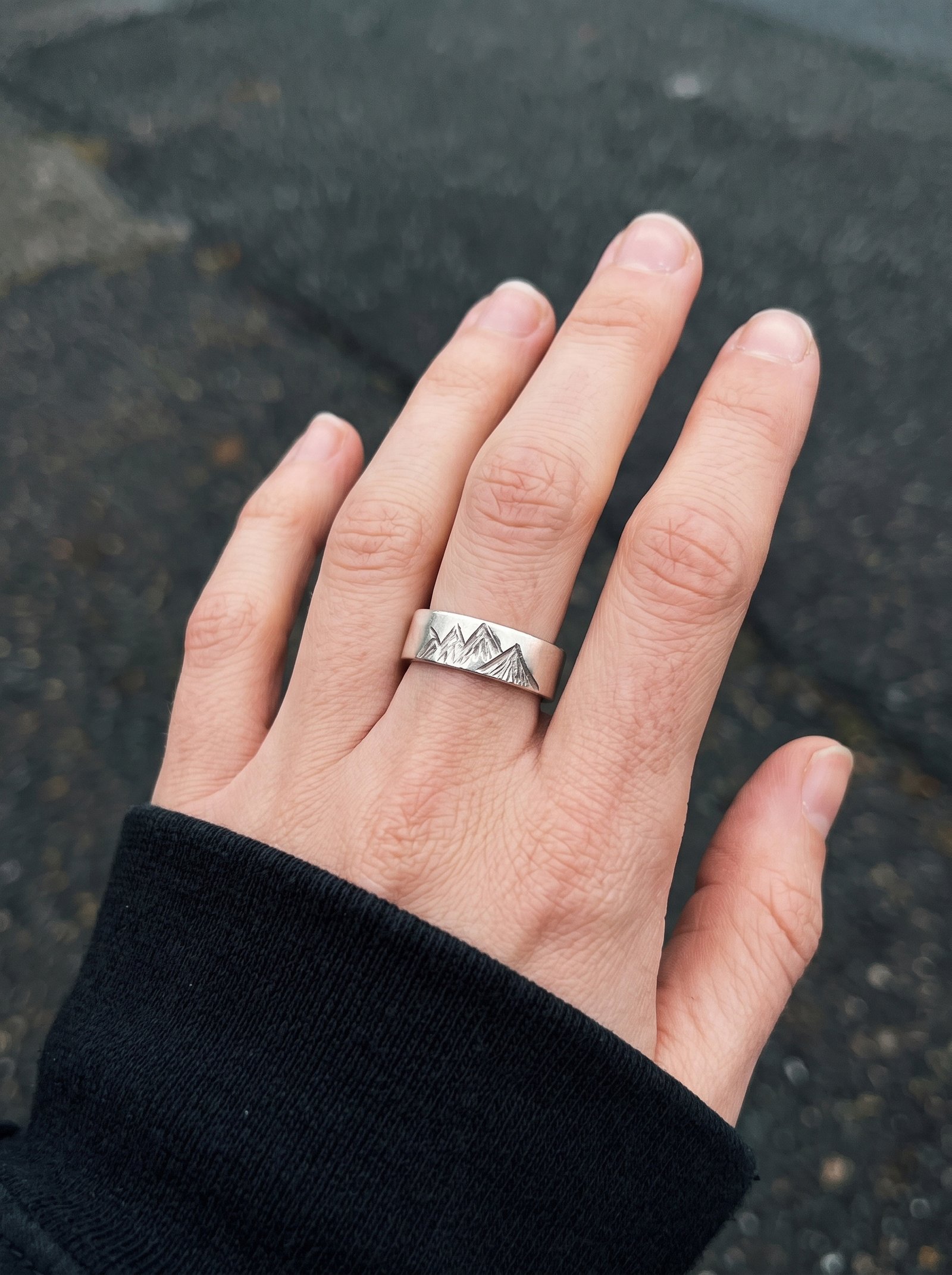 Mountains Silver Ring - Image 2
